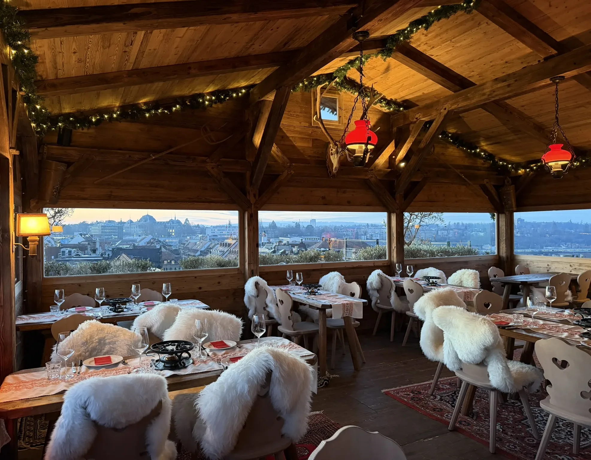 Fondue with    a View